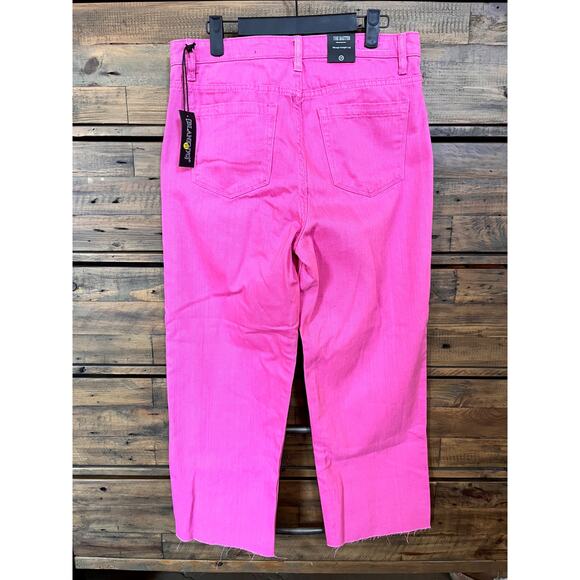 BlankNYC Women's The Baxter Ribcage Straight Leg Pink Crop Denim Sz 29 NWT - Picture 4 of 10